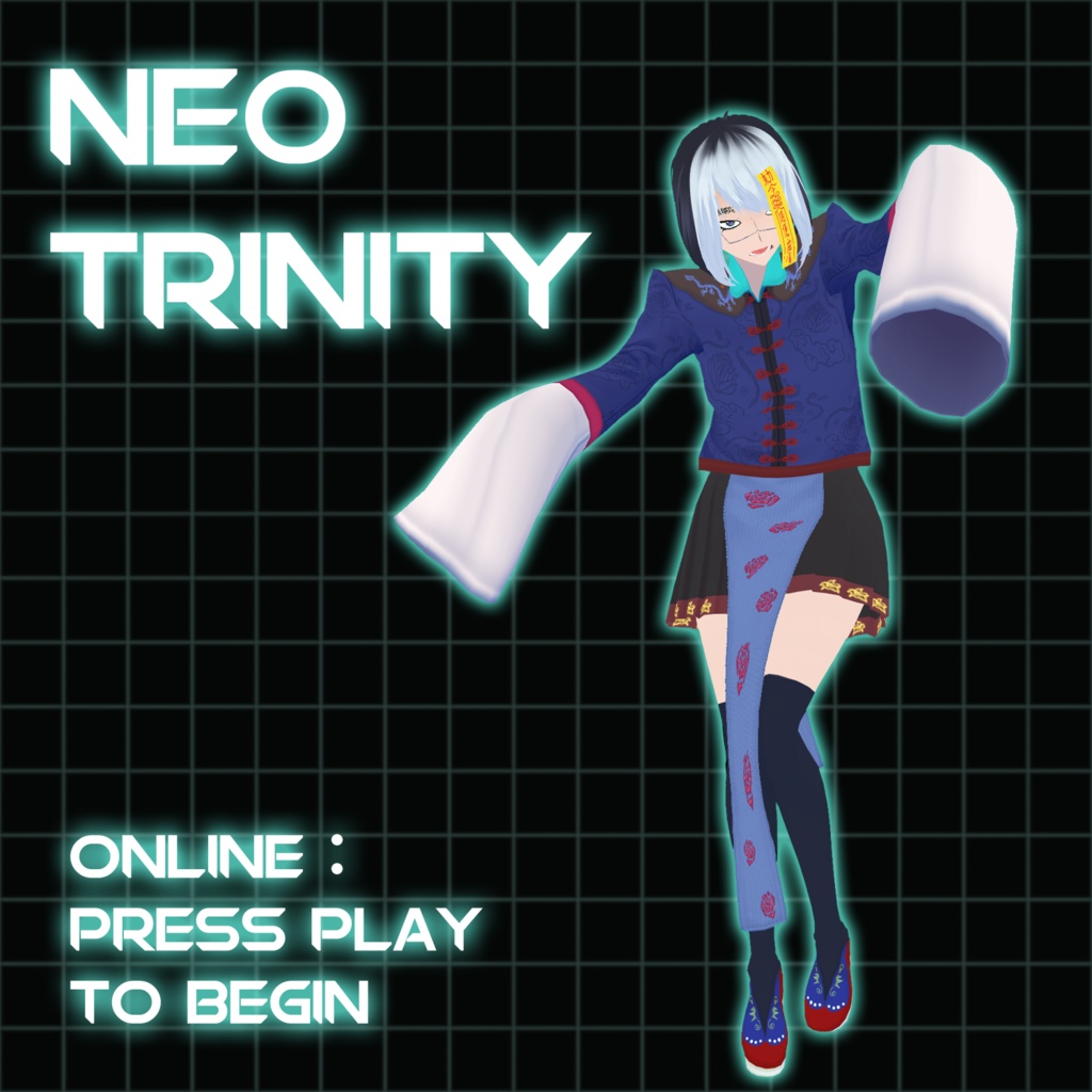 【VRoid用】チャイナ服・キョンシー衣装 Jiangshi Costume (VKet5 CurioCity)