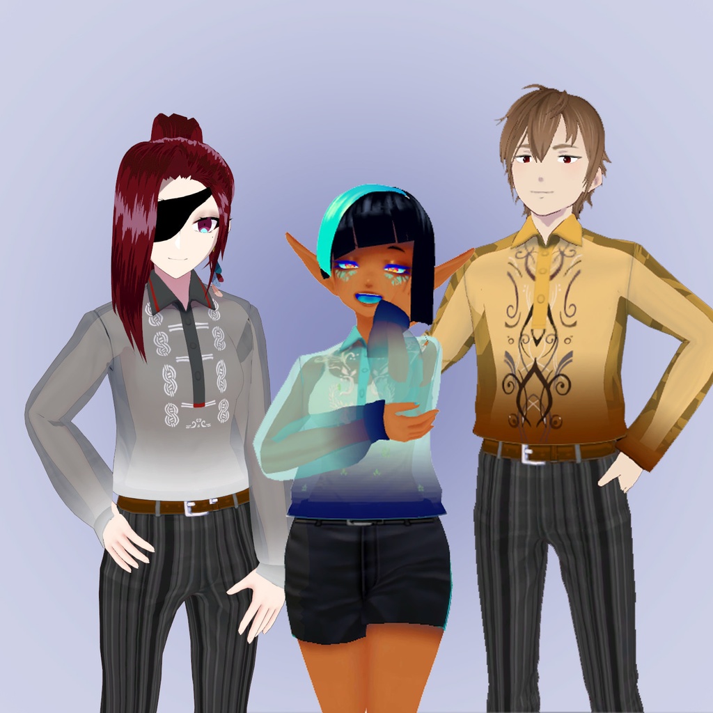 【VRoid】比律賓風・バロンシャツ Barong Tagalog