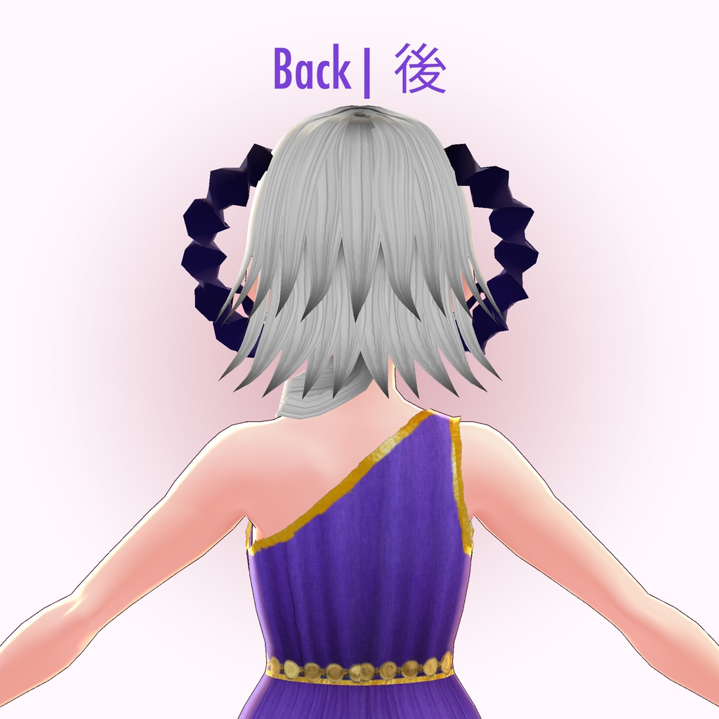 【VRoid β用 Halloween】鬼・竜ヘアプリセット Demon / Dragon Anime Girl Hair Preset