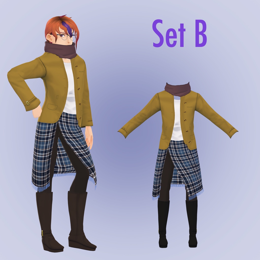 【VRoid用】男性向け冬コーデ 2020 Fall/Winter no°1