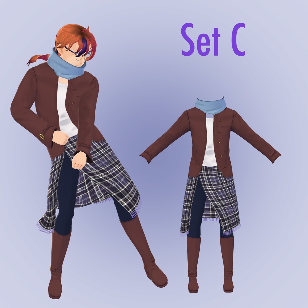 【VRoid用】男性向け冬コーデ 2020 Fall/Winter no°1