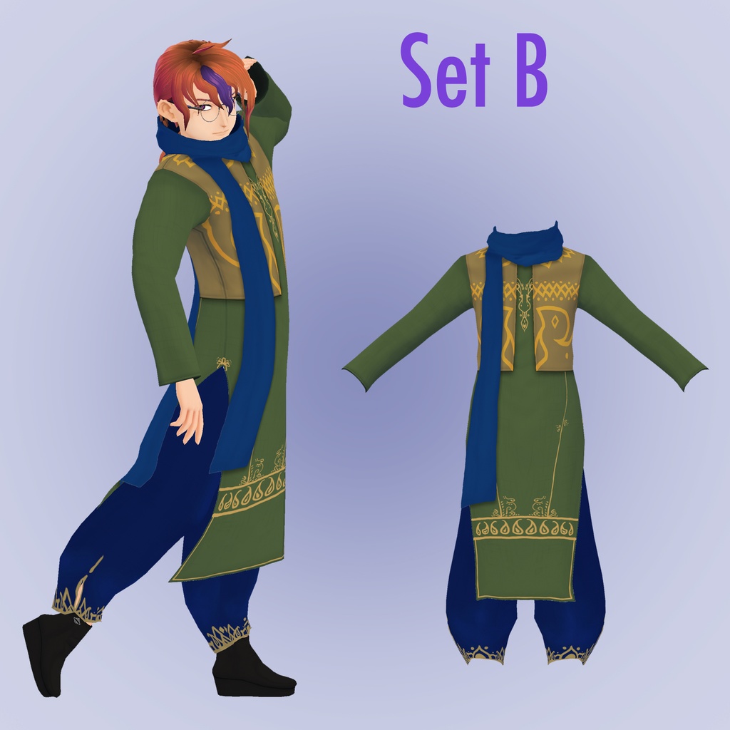 【VRoid用】南アジア風冬コーデ Fall/Winter no°2 サルワール・カミーずShalwar Kameez