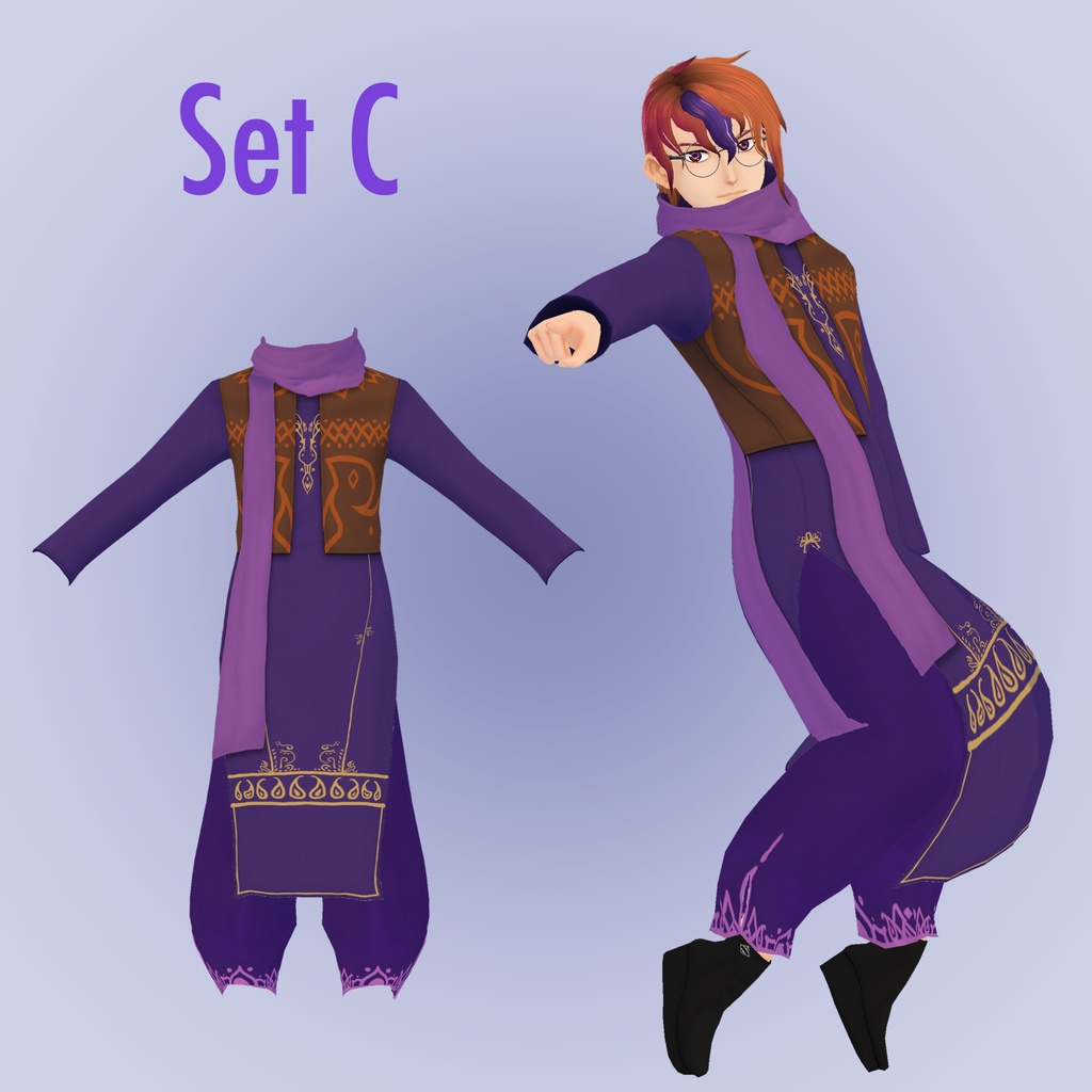 【VRoid用】南アジア風冬コーデ Fall/Winter no°2 サルワール・カミーずShalwar Kameez