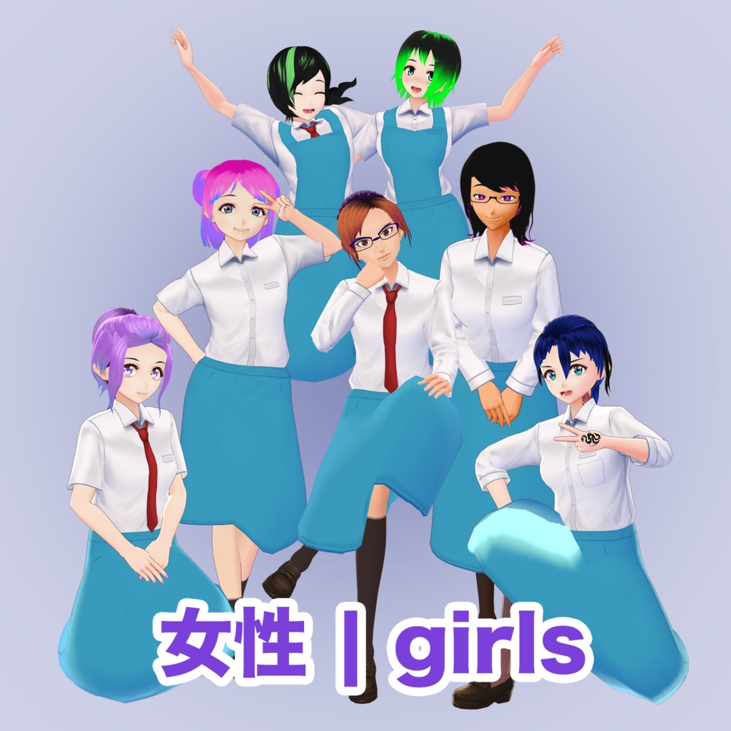 【VRoid用】マレーシア制服 Malaysian Uniforms