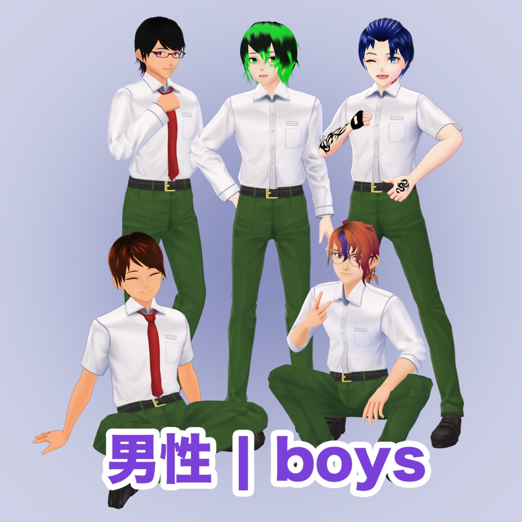 【VRoid用】マレーシア制服 Malaysian Uniforms