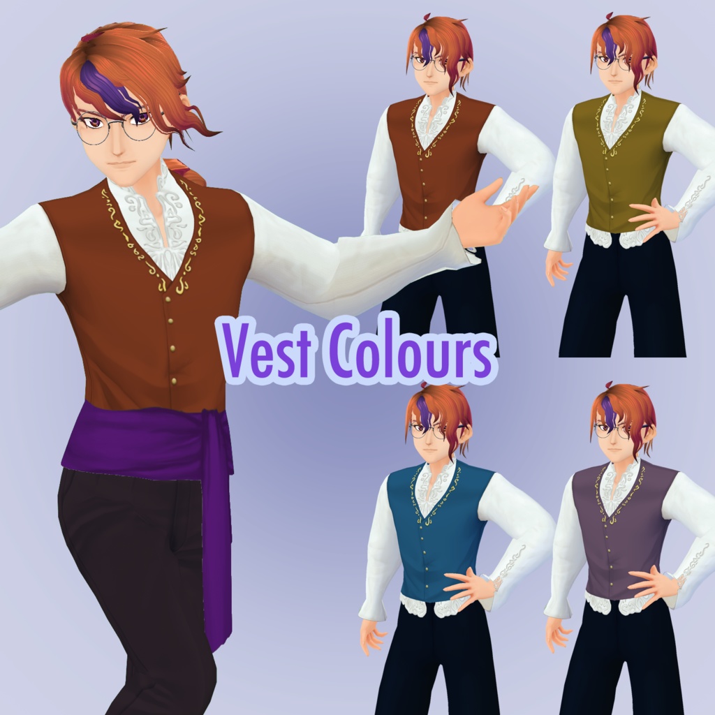 【VRoid用】ファンタジー東南アシア風 Dutch Kebaya Fantasy Top