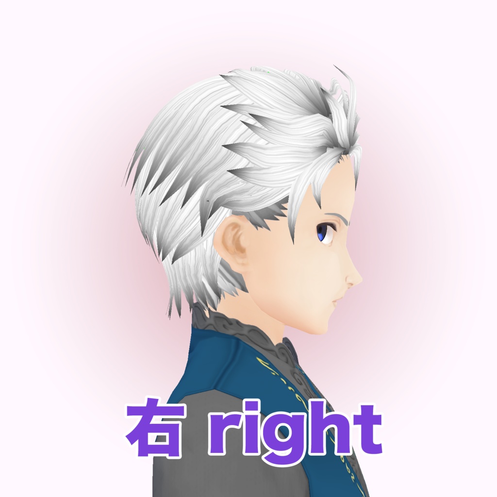 【VRoid β用】韓国風顔と髪プリセット KPop Face & Hair Preset