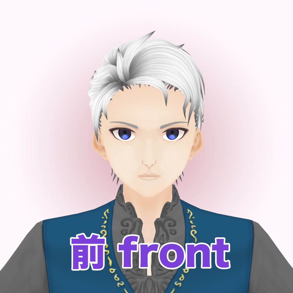 【VRoid β用】韓国風顔と髪プリセット KPop Face & Hair Preset