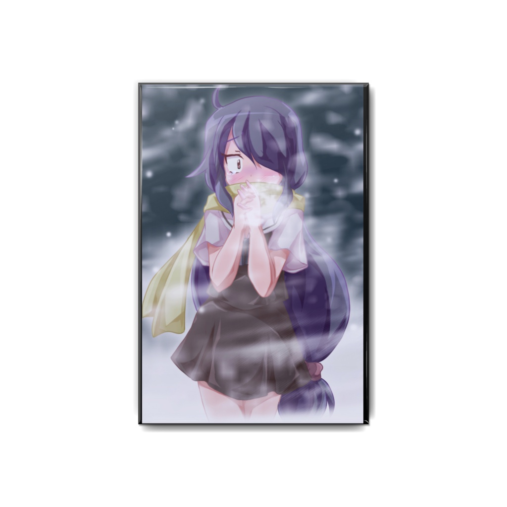 寒い女の子シリーズ缶バッジ　藪塚雪花