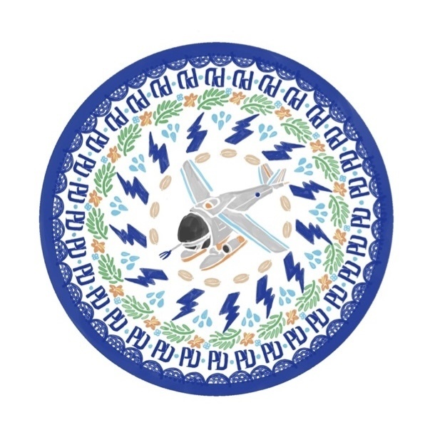 ポーリッシュポタリー風コースター