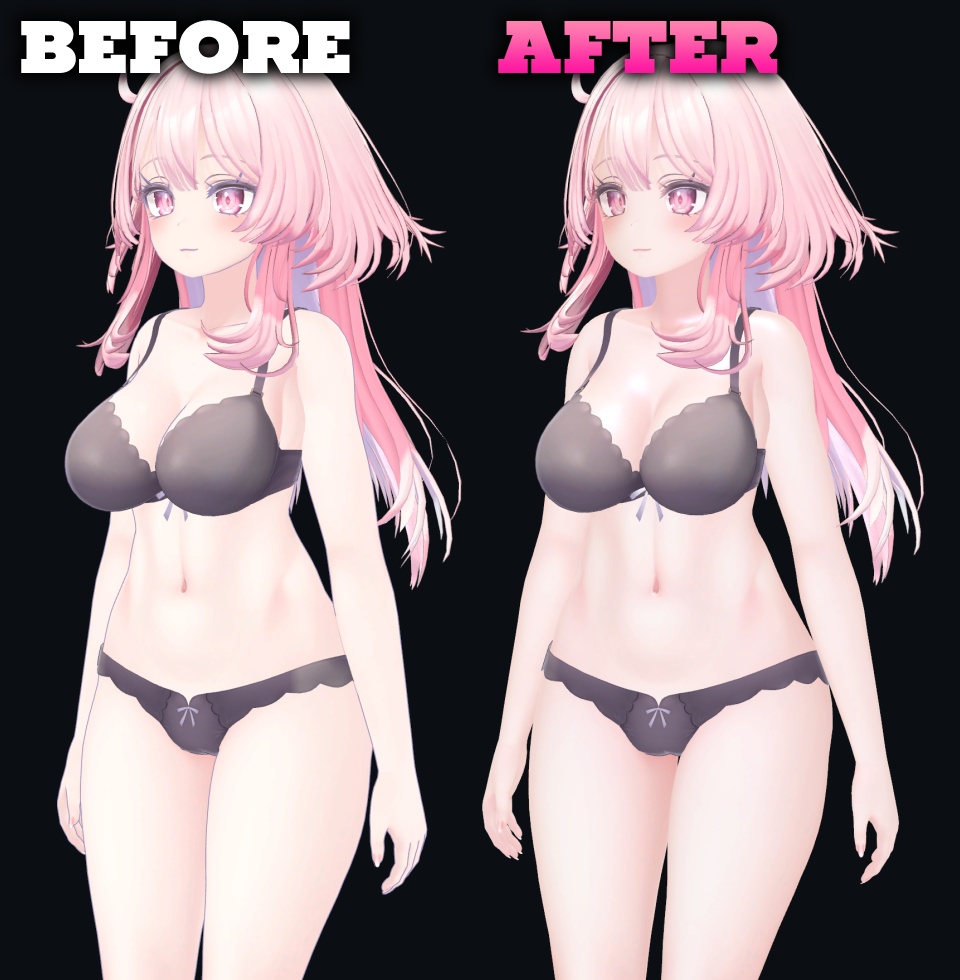 汎用❄しっとり絹雪肌素材〈Silken Snow Skin Material〉