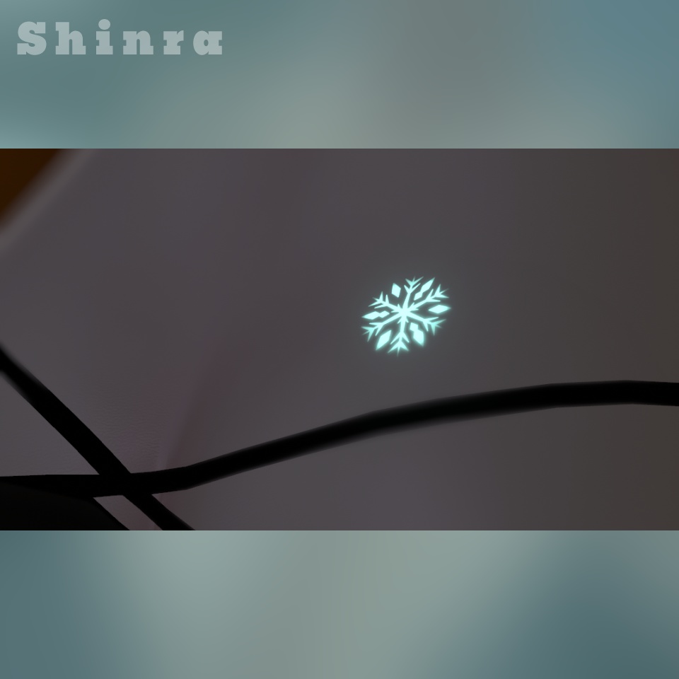 汎用・VRC想定❄光る雪のデカール(タトゥー)/Snowflake Decal