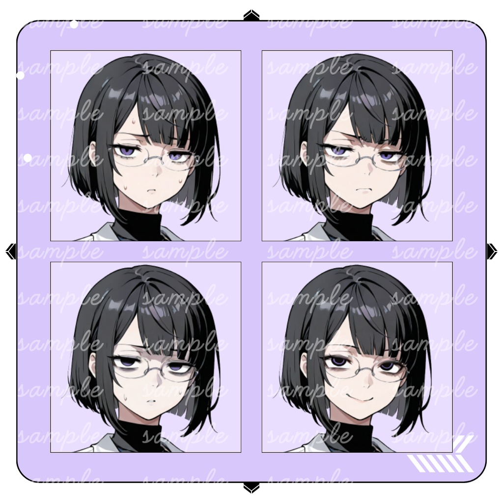 【TRPG立ち絵】無表情で血色の悪い若手監察医|女性|全身|表情差分12種|現代CoC対応