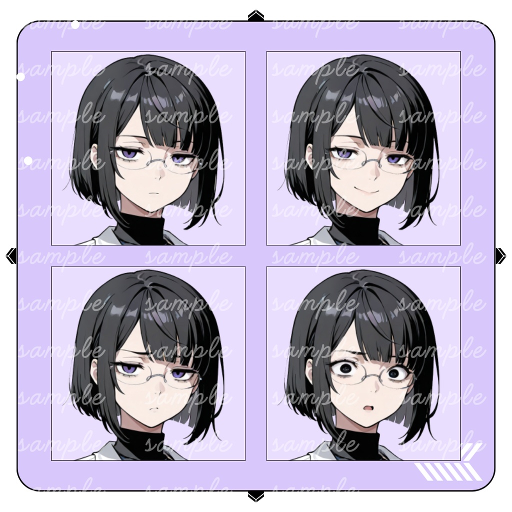 【TRPG立ち絵】無表情で血色の悪い若手監察医|女性|全身|表情差分12種|現代CoC対応