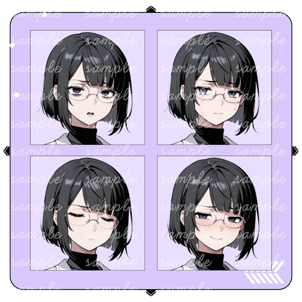 【TRPG立ち絵】無表情で血色の悪い若手監察医|女性|全身|表情差分12種|現代CoC対応