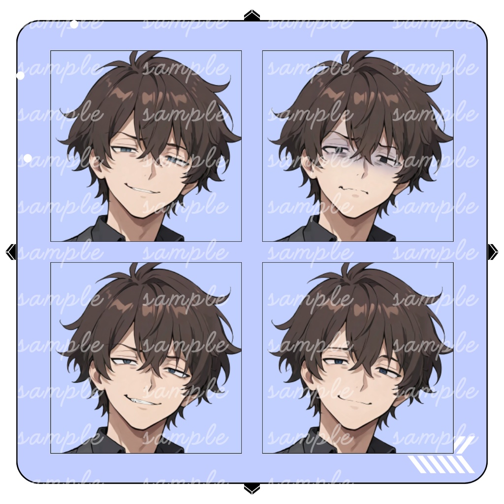 【TRPG立ち絵】飄々として掴めない情報屋の男性|全身|表情差分12種|現代CoC対応