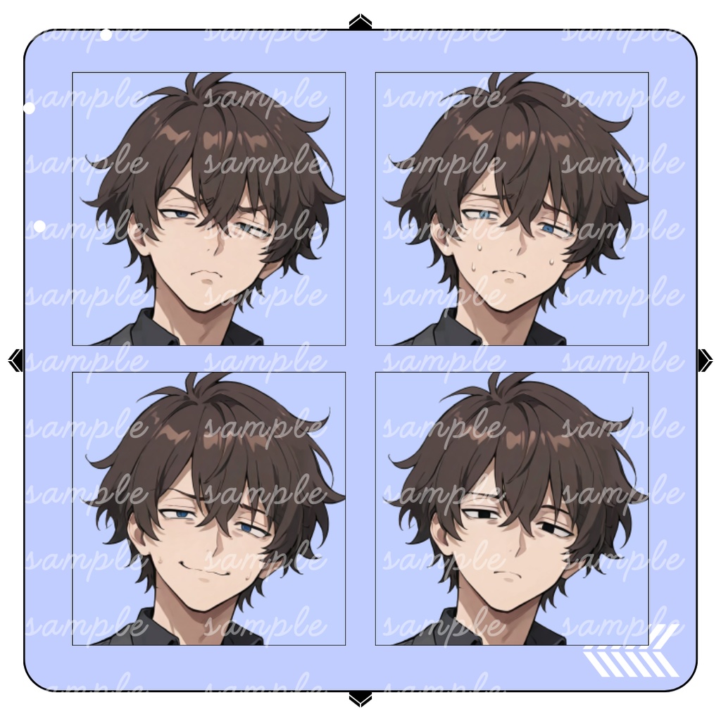 【TRPG立ち絵】飄々として掴めない情報屋の男性|全身|表情差分12種|現代CoC対応