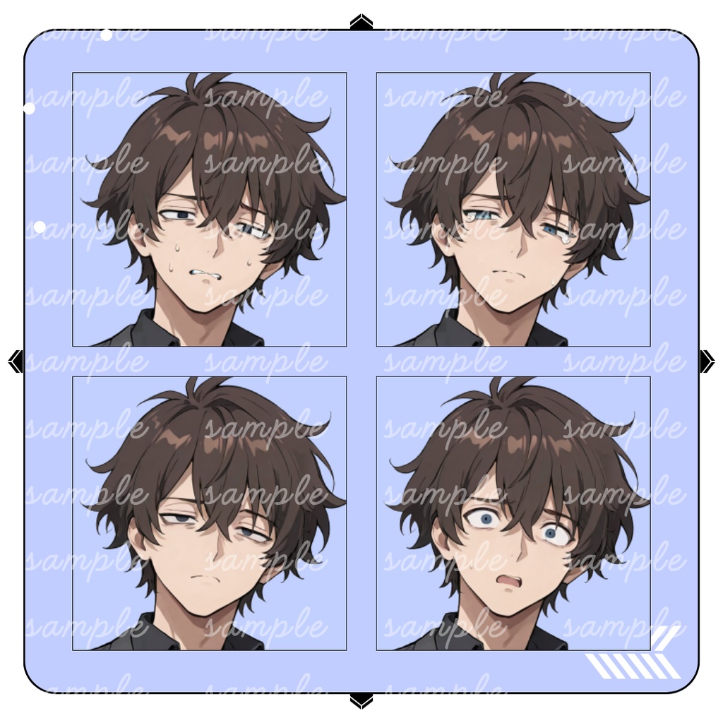 【TRPG立ち絵】飄々として掴めない情報屋の男性|全身|表情差分12種|現代CoC対応