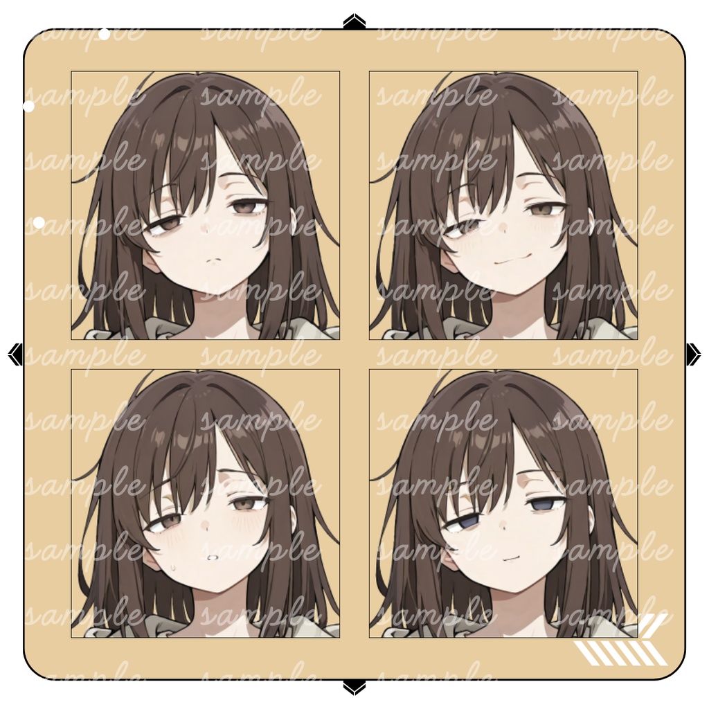 【TRPG立ち絵】寝不足気味のフリー記者|全身|表情差分12種|現代CoC対応