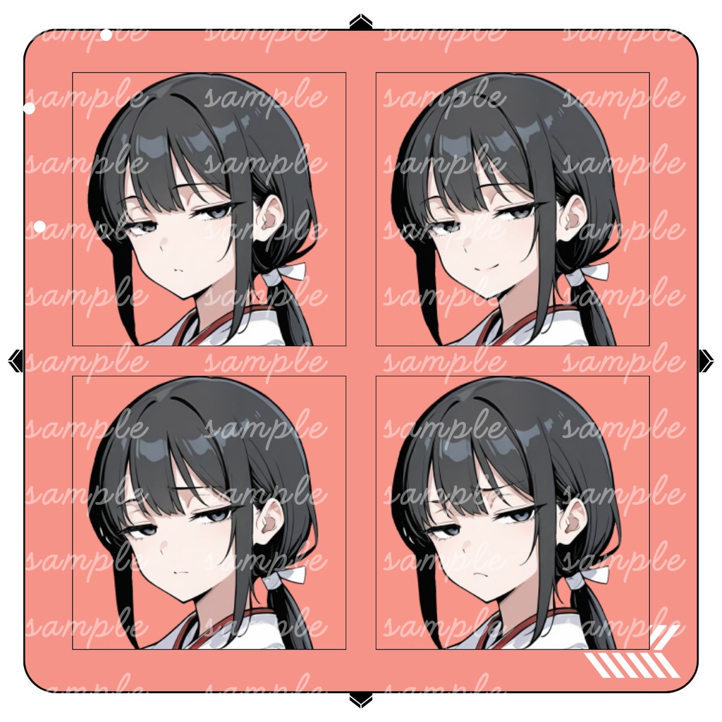 【TRPG立ち絵】怪異を知る若い巫女|女性|全身|表情差分12種|現代CoC対応