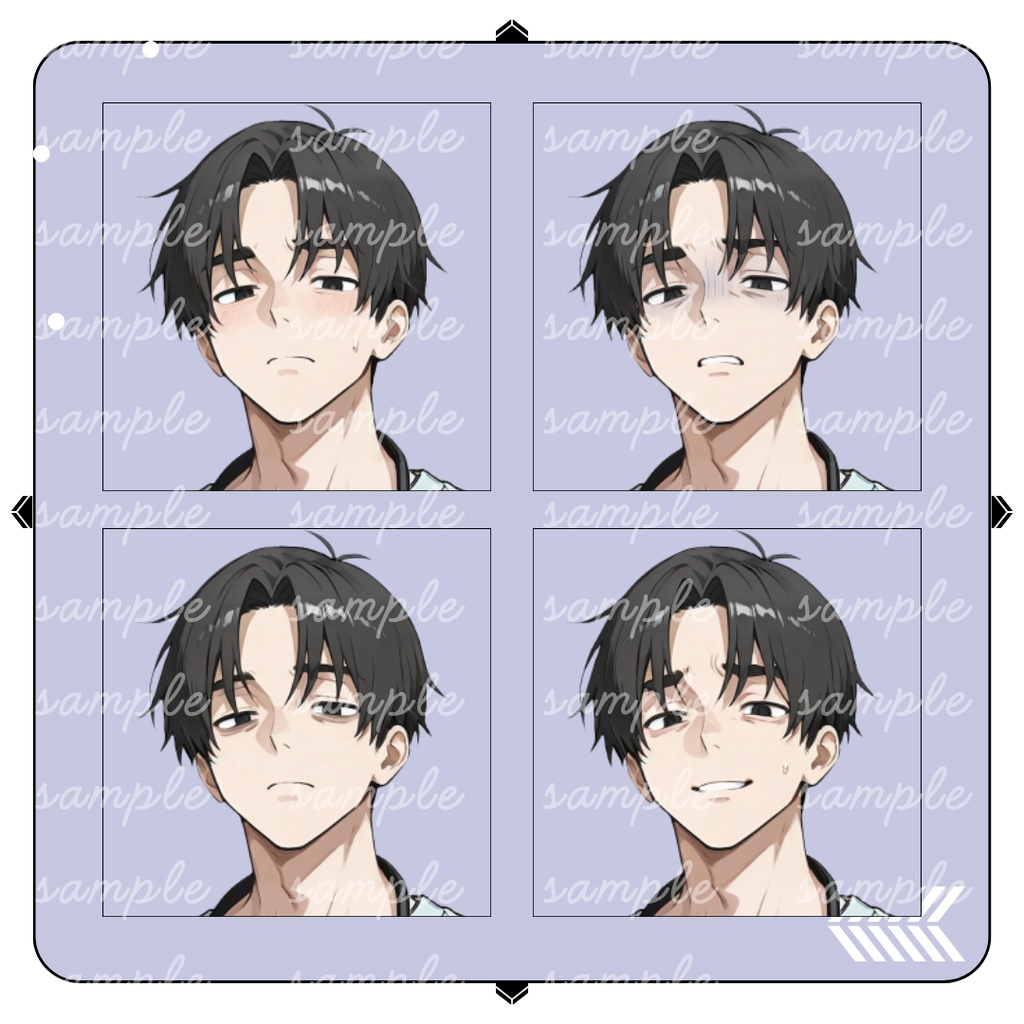 【TRPG立ち絵】夜勤の男性看護師|男性|全身|表情差分12種|現代TRPG対応