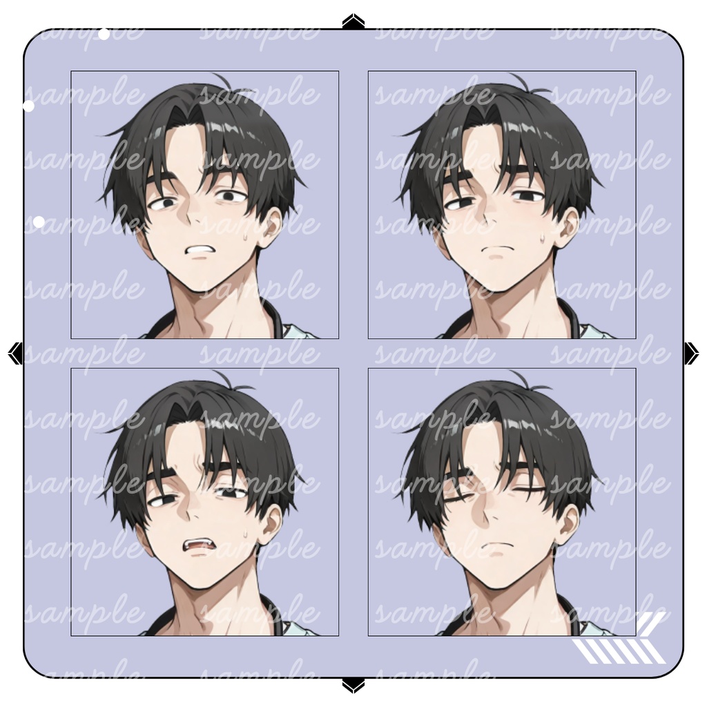 【TRPG立ち絵】夜勤の男性看護師|男性|全身|表情差分12種|現代TRPG対応