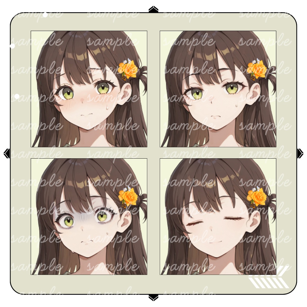 【TRPG立ち絵】街角のやさしい花屋さん|女性|全身|表情差分12種|現代TRPG対応