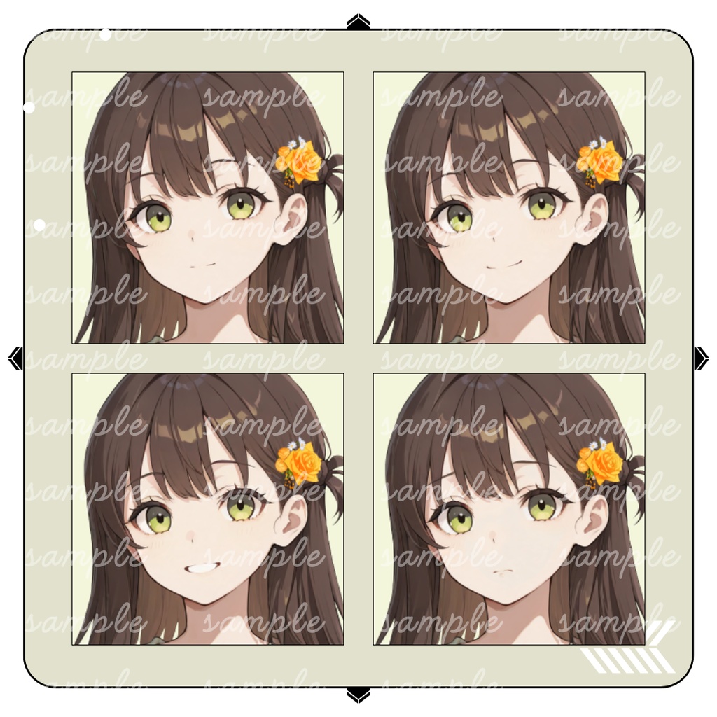 【TRPG立ち絵】街角のやさしい花屋さん|女性|全身|表情差分12種|現代TRPG対応