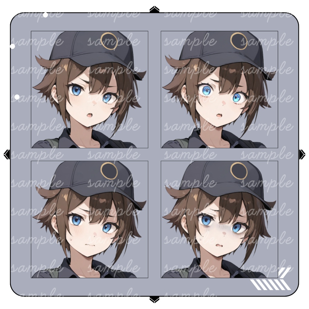 【TRPG立ち絵】わんこ属性な新人女性鑑識官|女性|全身|表情差分12種|現代TRPG対応