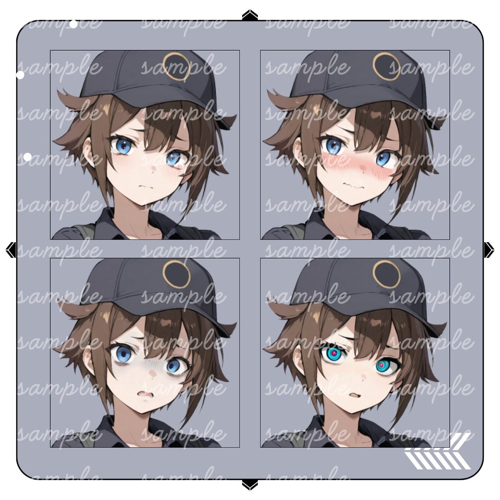 【TRPG立ち絵】わんこ属性な新人女性鑑識官|女性|全身|表情差分12種|現代TRPG対応