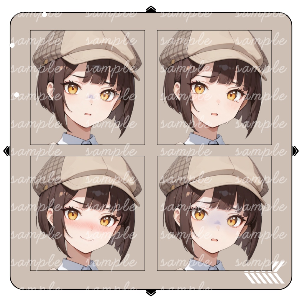 【TRPG立ち絵】真実を探る探偵助手|女性|全身|表情12種|現代TRPG対応