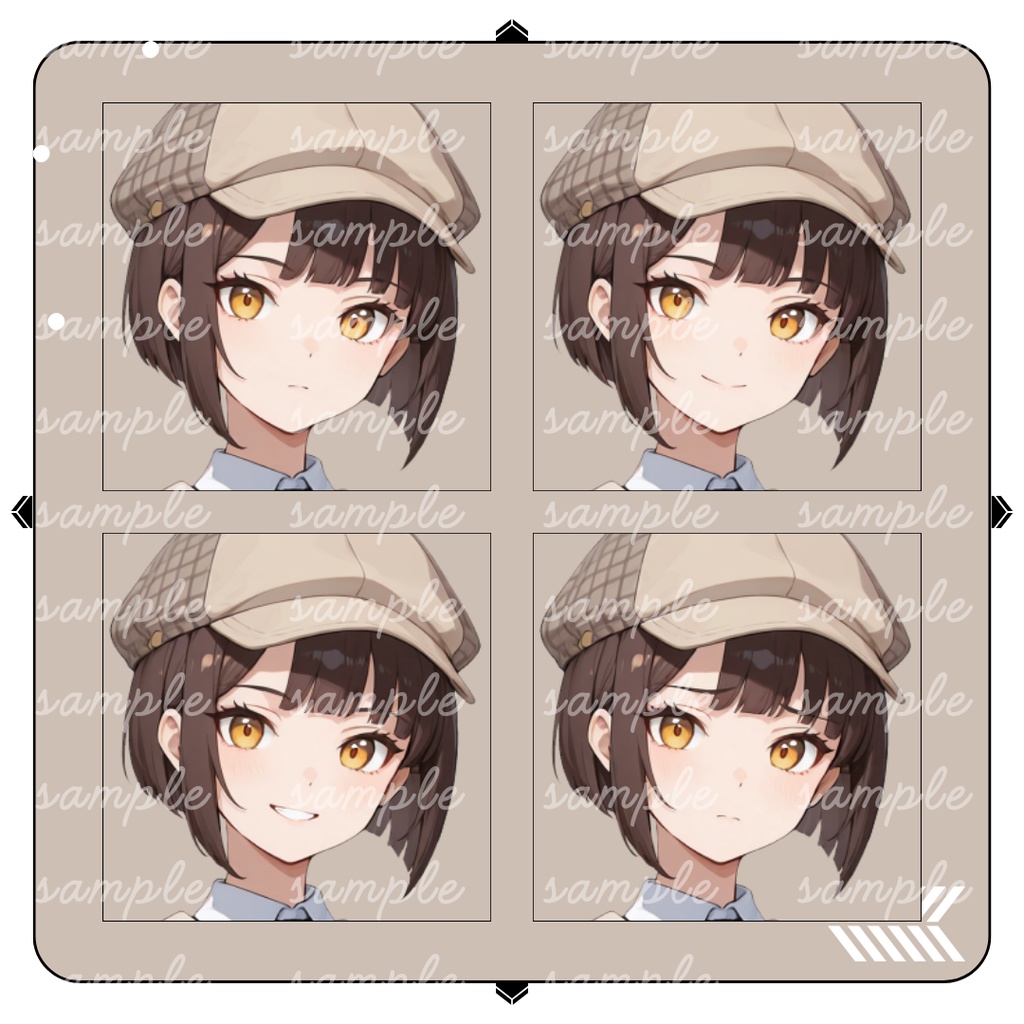 【TRPG立ち絵】真実を探る探偵助手|女性|全身|表情12種|現代TRPG対応