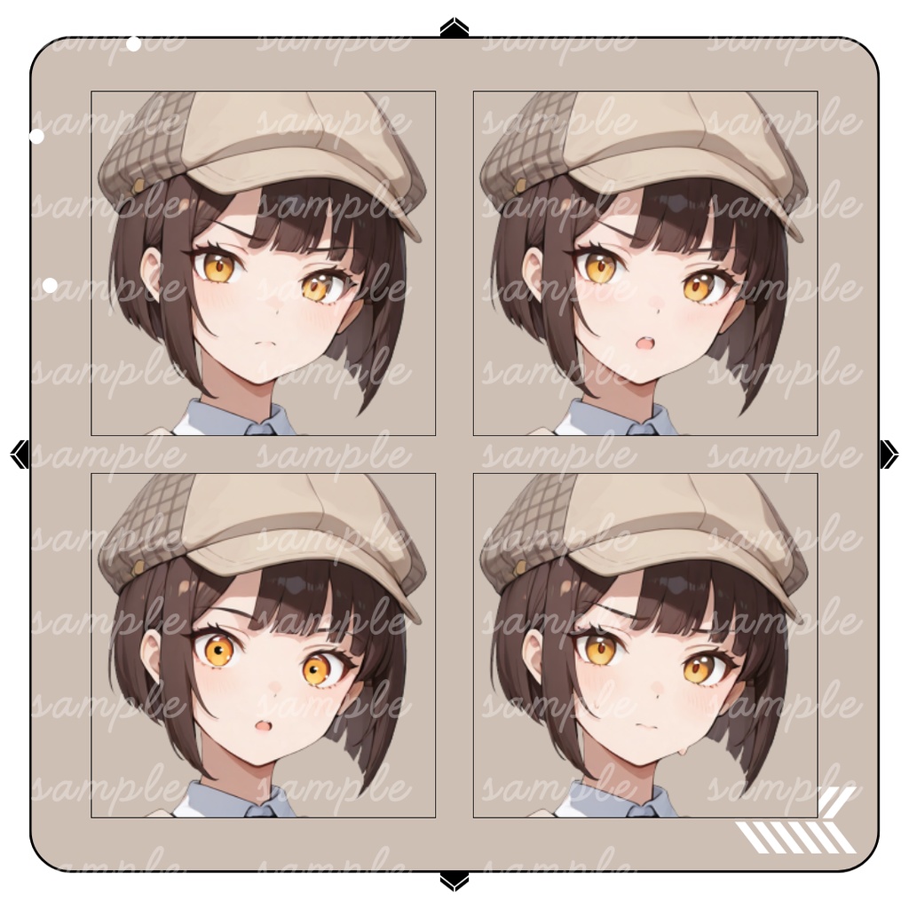 【TRPG立ち絵】真実を探る探偵助手|女性|全身|表情12種|現代TRPG対応