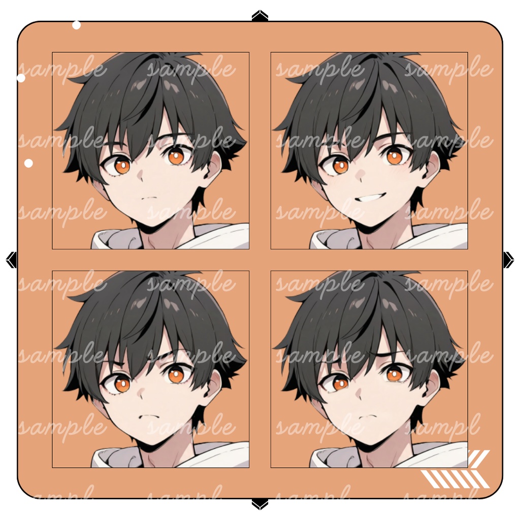 【TRPG立ち絵】スポーティーな男子学生|男性|全身|表情12種|現代CoC対応