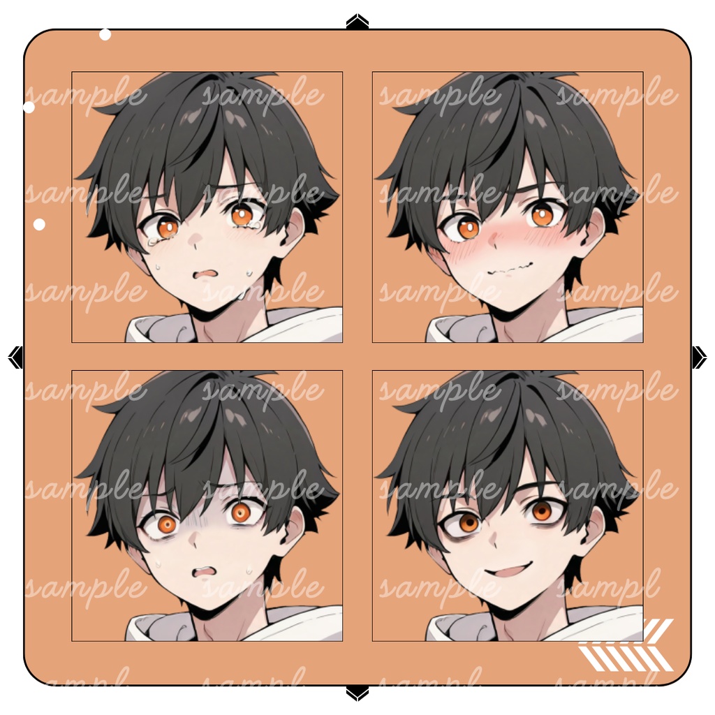 【TRPG立ち絵】スポーティーな男子学生|男性|全身|表情12種|現代CoC対応