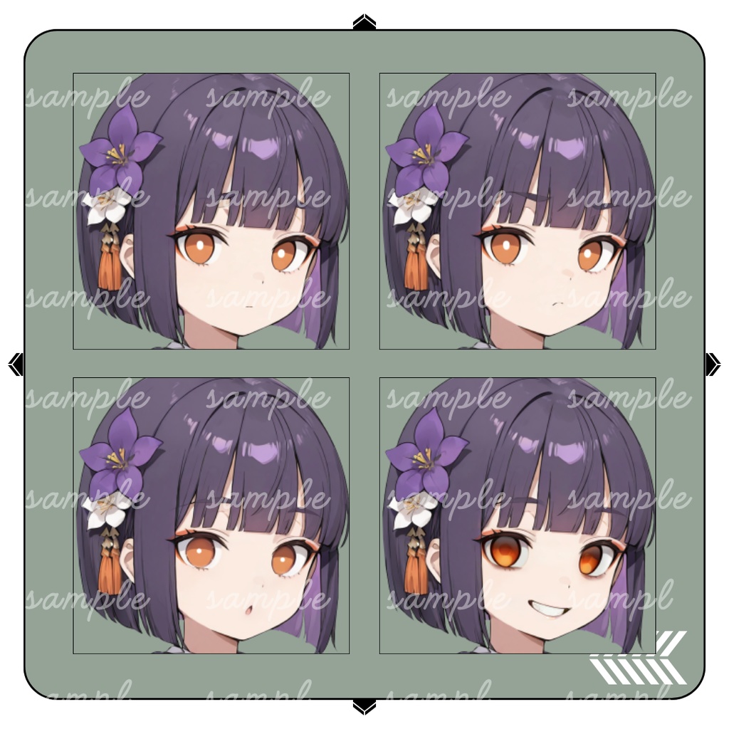 【TRPG立ち絵】怪異めいた和装の双子|女性|全身|表情12種|現代CoC対応