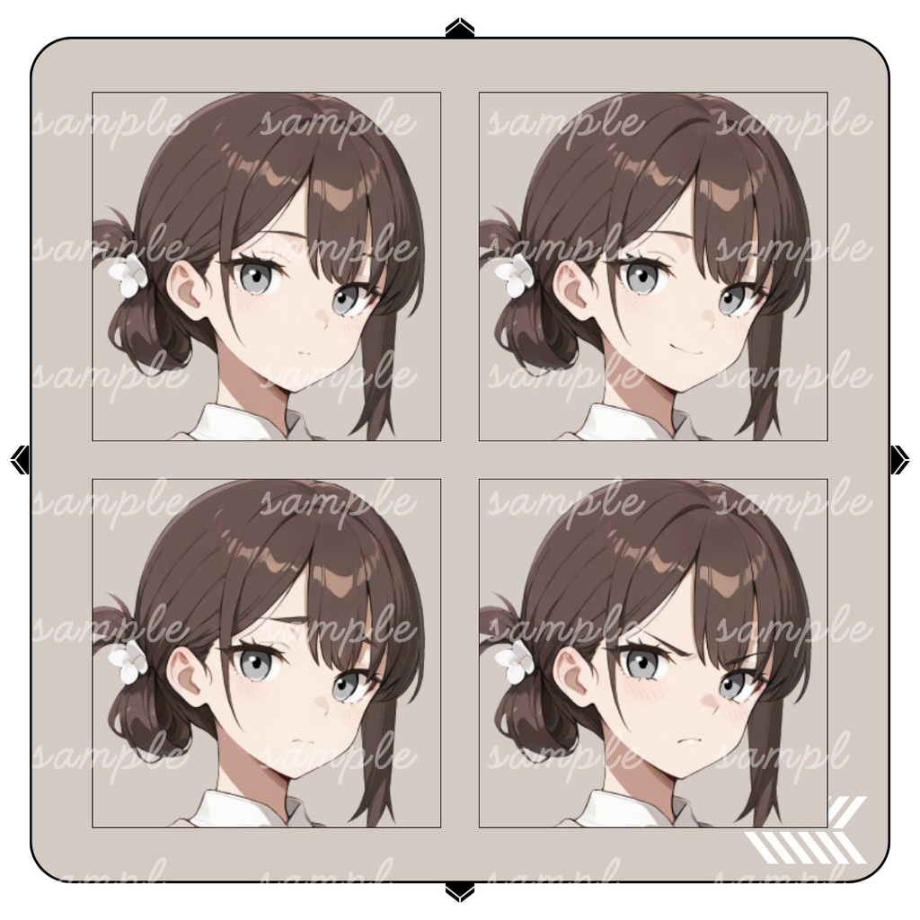 【TRPG立ち絵】資料館の研究補助員|女性|全身|表情12種|現代CoC対応