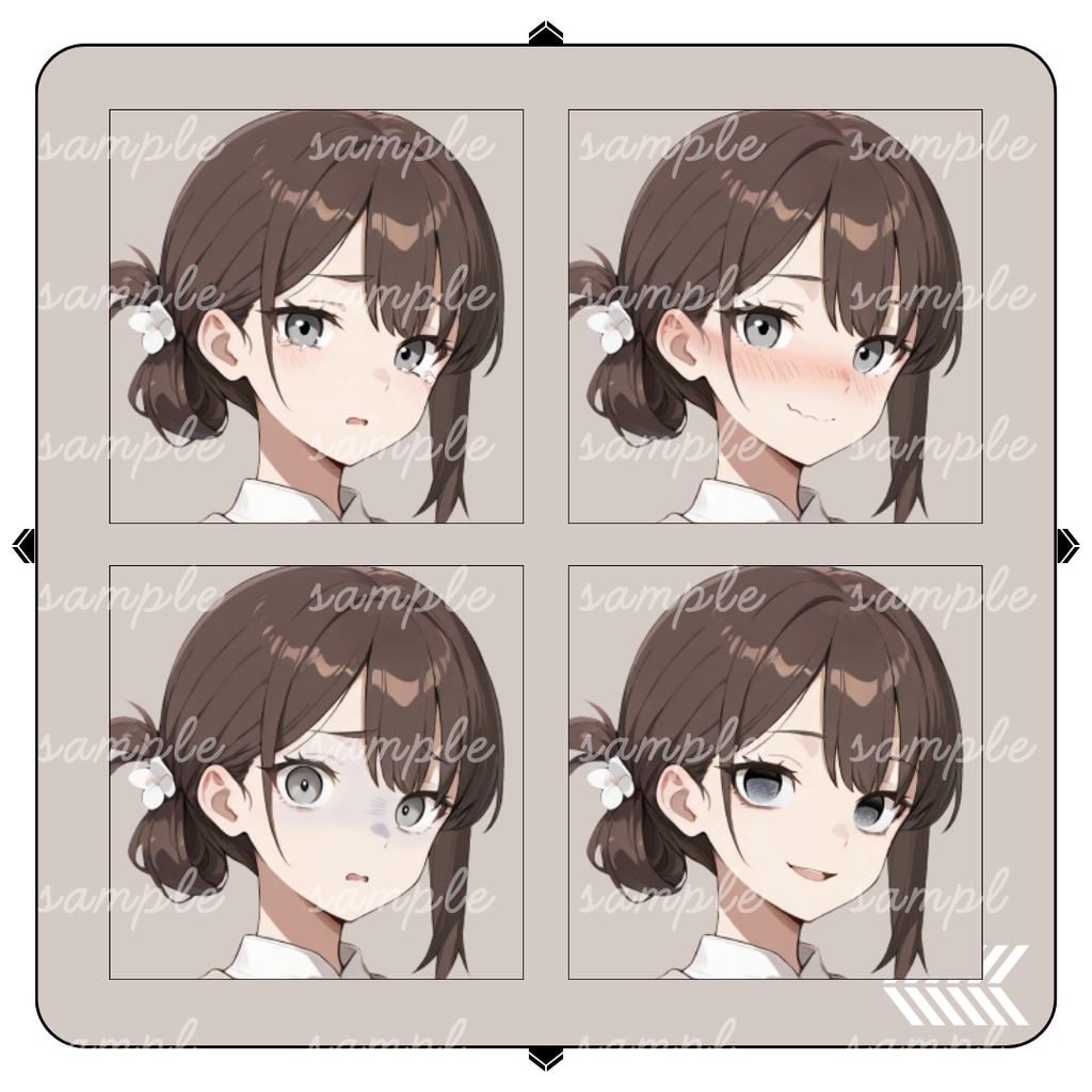 【TRPG立ち絵】資料館の研究補助員|女性|全身|表情12種|現代CoC対応