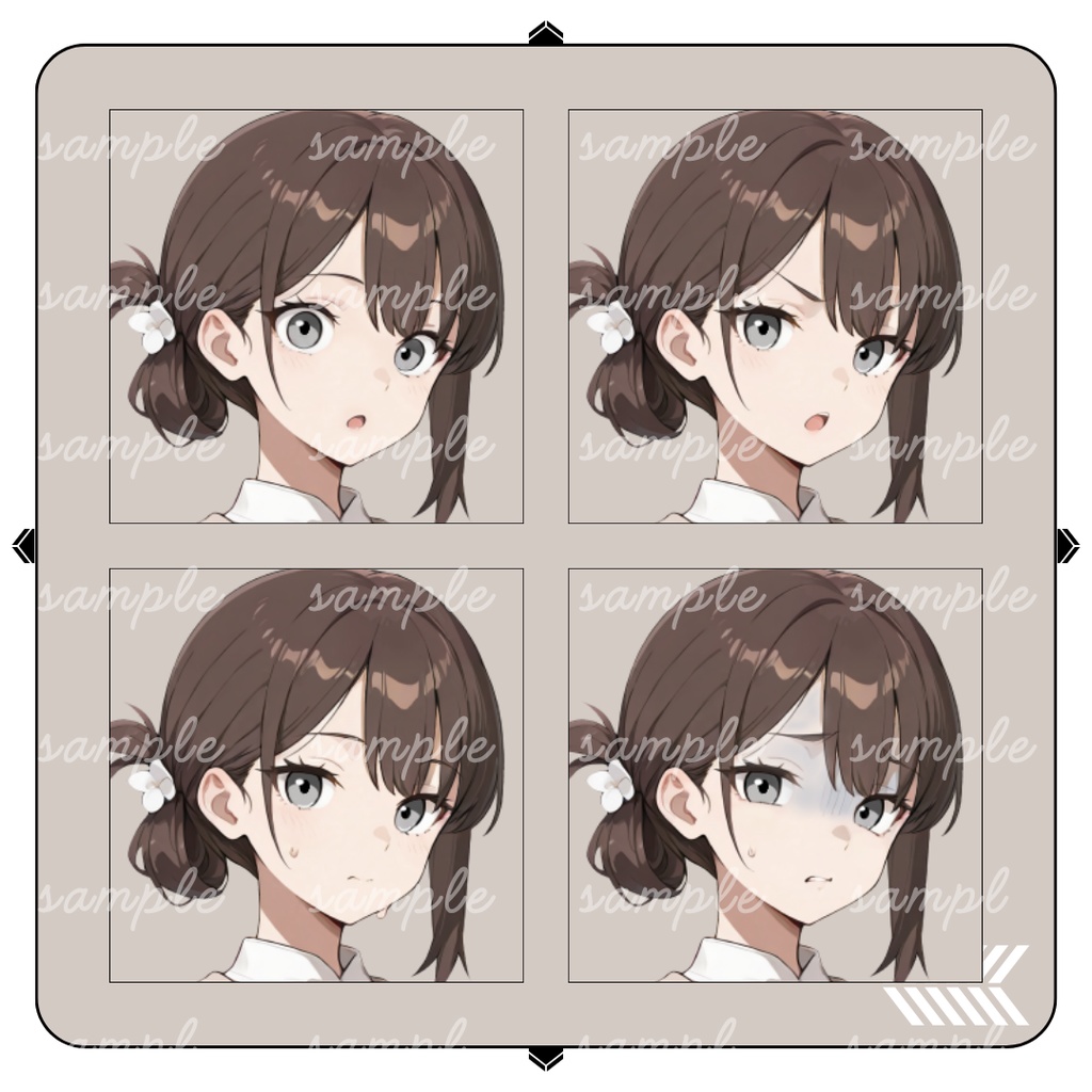 【TRPG立ち絵】資料館の研究補助員|女性|全身|表情12種|現代CoC対応