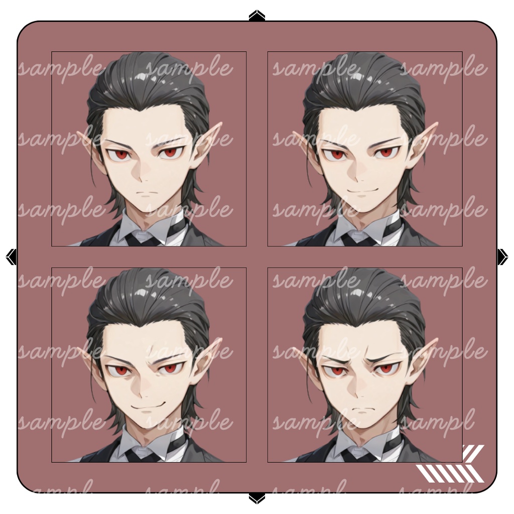 【TRPG立ち絵】燕尾服を着た魔物の少年|男性|全身|表情12種|ファンタジーTRPG対応