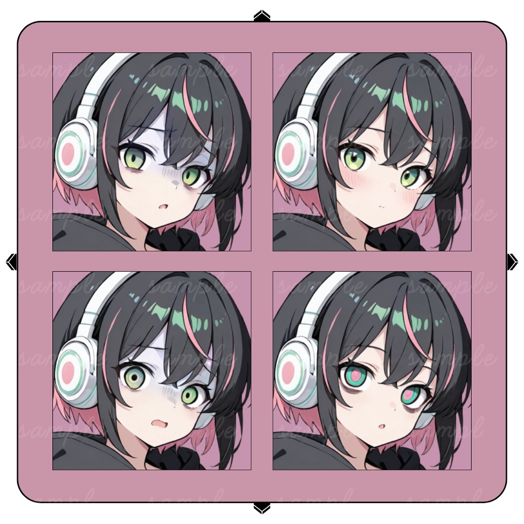 【TRPG立ち絵】天才ハッカーの少女|女性|全身|表情12種|現代CoC対応