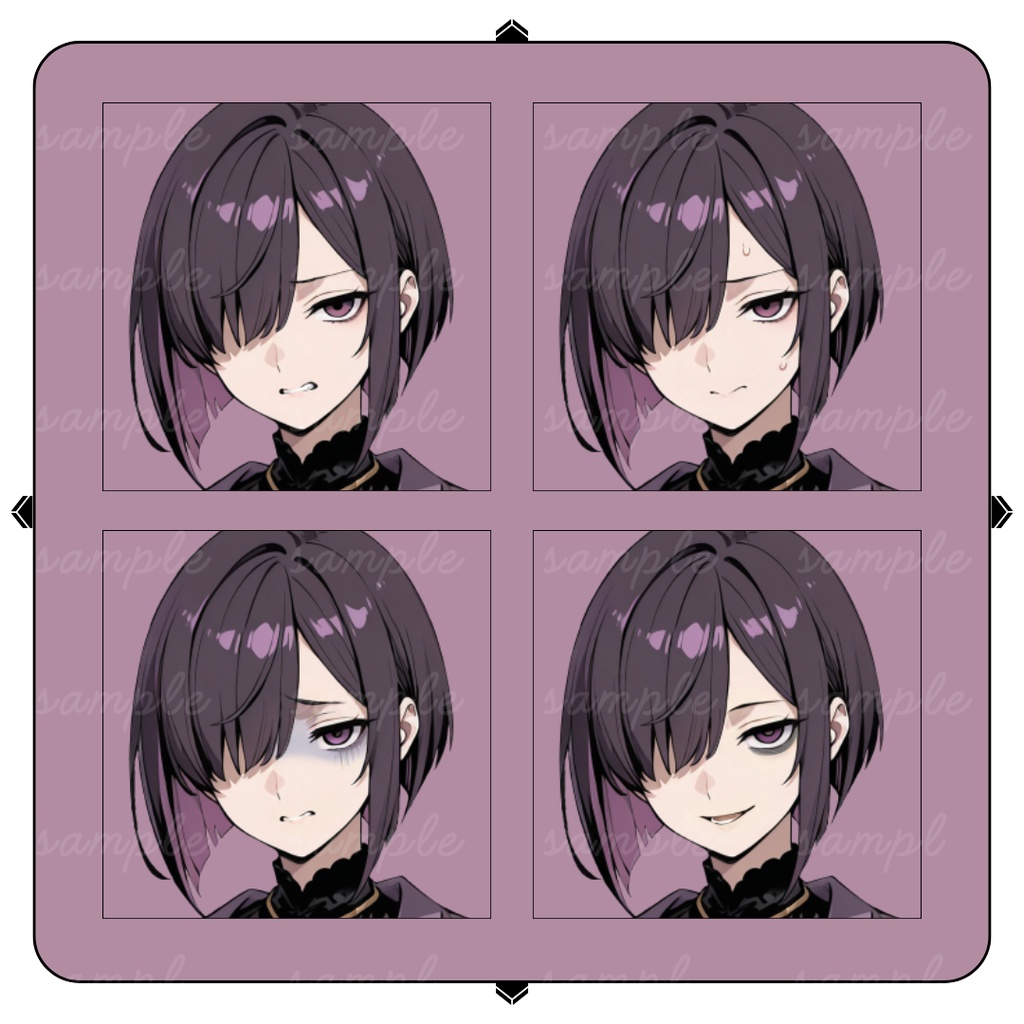 【TRPG立ち絵】闇の遺物鑑定士|女性|全身|表情12種|現代CoC対応