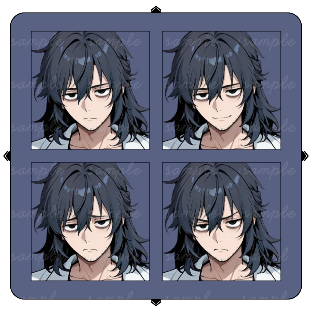 【TRPG立ち絵】不眠症でだらしない監察医|男性|全身|表情12種|現代CoC対応