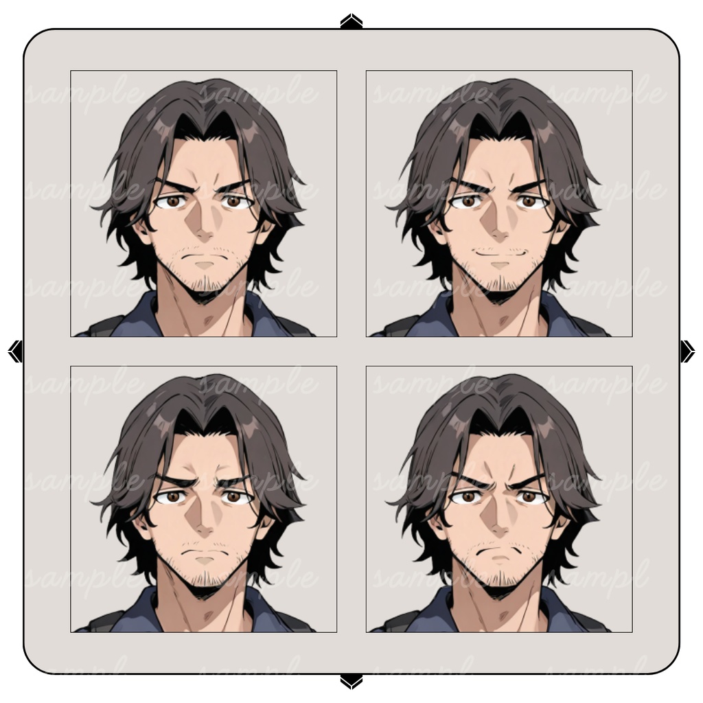 【TRPG立ち絵】無骨な整備士・工場長|男性|全身|表情12種|現代CoC対応