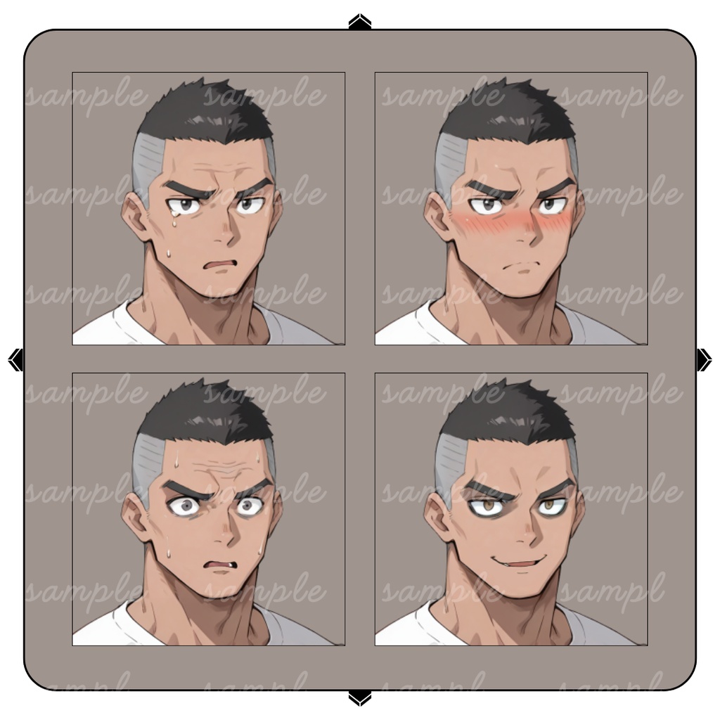 【TRPG立ち絵】過去を持つ無骨な料理人|男性|全身|表情12種|現代TRPG対応