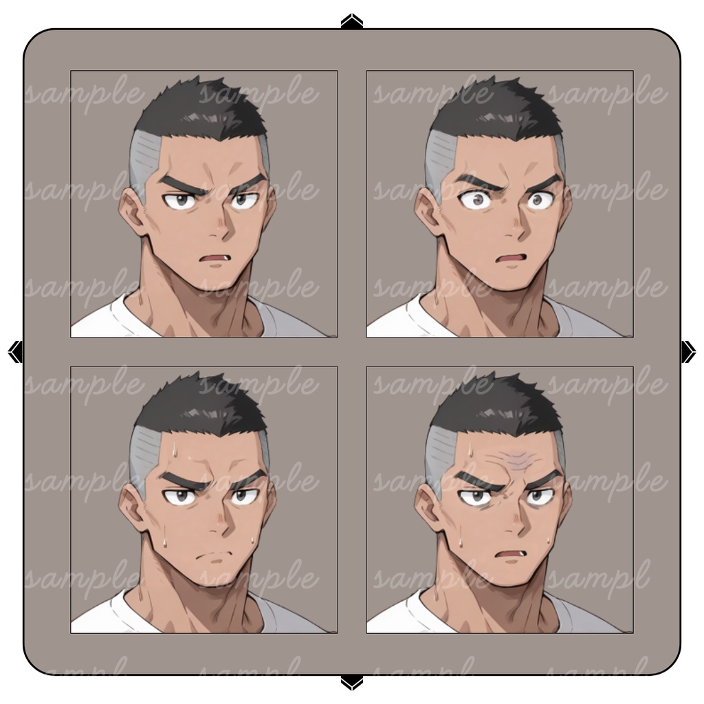 【TRPG立ち絵】過去を持つ無骨な料理人|男性|全身|表情12種|現代TRPG対応