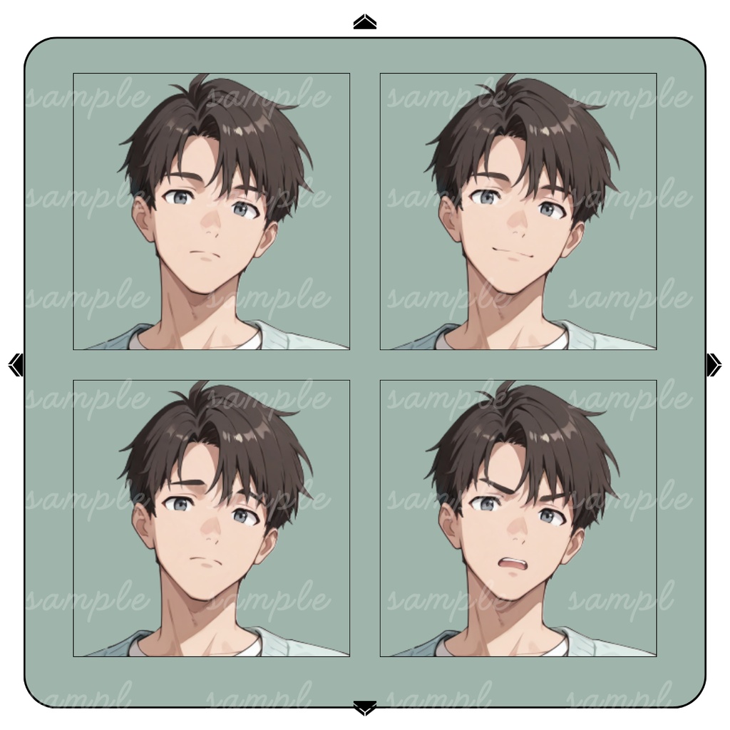 【TRPG立ち絵】噂話を集める男子大学生|男性|全身|表情12種|現代CoC対応