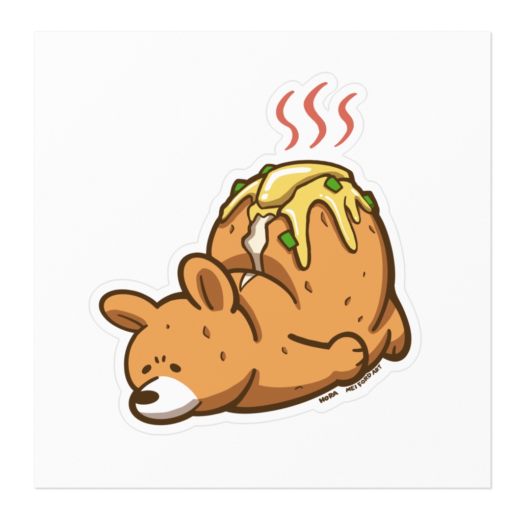 じゃが熊 ステッカー