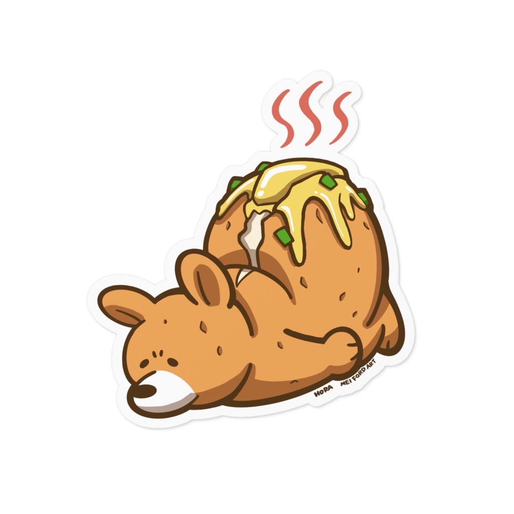 じゃが熊　ステッカー
