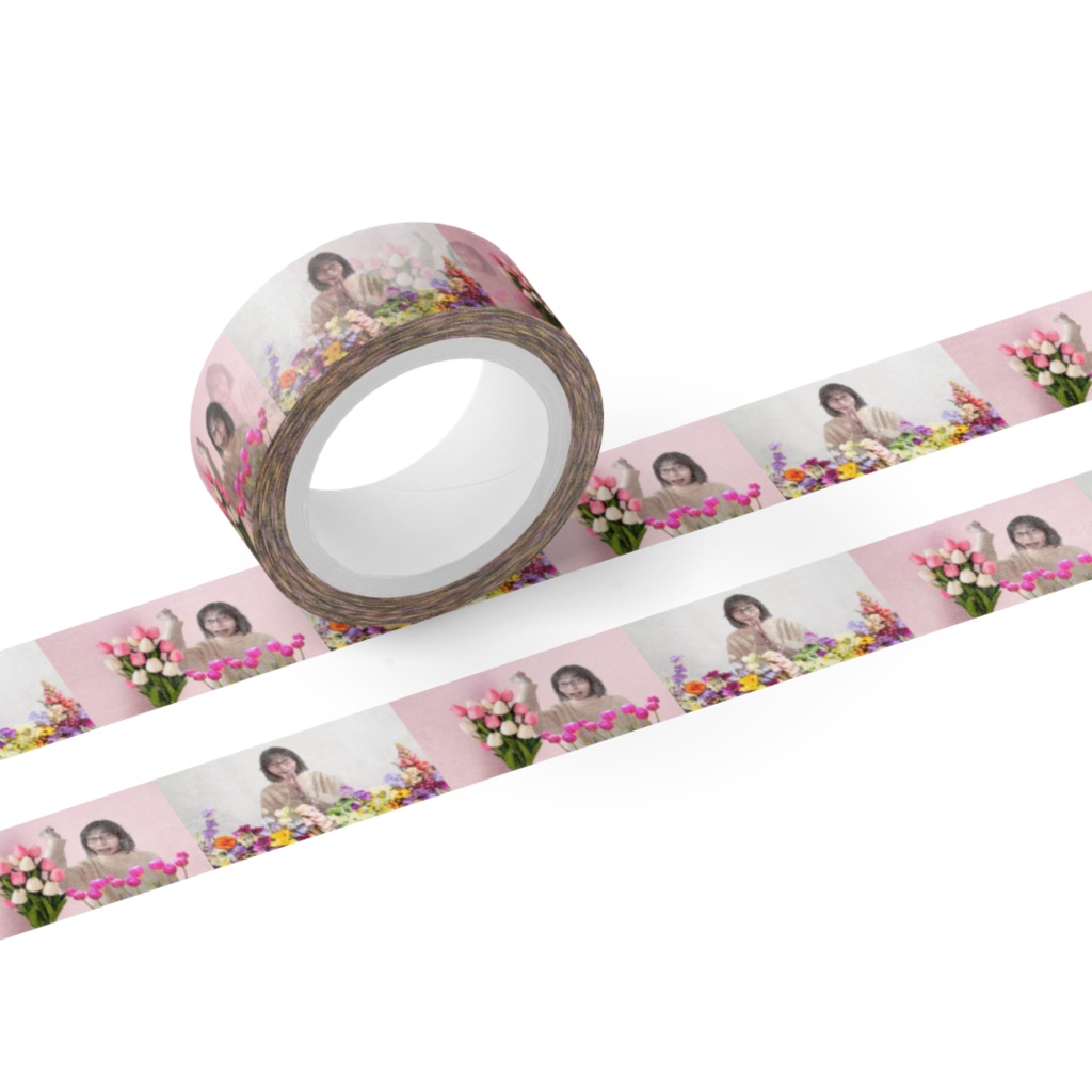 あいむげん花マスキングテープ１５mm